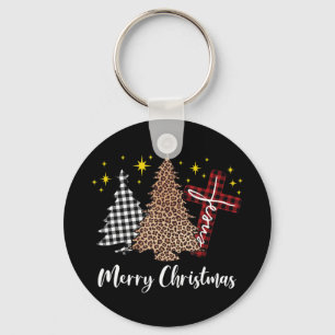 Christelijke Kruis van Jezus Merry Christus Sleutelhanger
