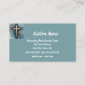 Christelijke Kruisbeeld Kerk Bijbel Visitekaartje (Voorkant)