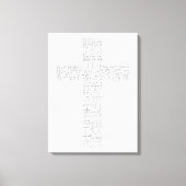 Christelijke kruisbijbelverzen John 14 Canvas (Voorkant)