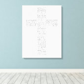 Christelijke kruisbijbelverzen John 14 Canvas Afdruk (Insitu (Houten vloer))