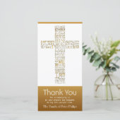 Christelijke Kruiselingen 14 Sympathie Dank je wel Bedankkaart (Staand voorkant)