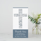 Christelijke Kruiselingen John 14:02 Sympathie Bed Bedankkaart (Staand voorkant)