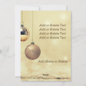 Christelijke kruisfoto met elancans Kerstmis Feestdagenkaart (Achterkant)