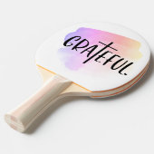 Christelijke kruisgerichte typografie tafeltennisbatje (Voorkant Gekanteld)