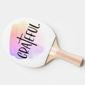 Christelijke kruisgerichte typografie tafeltennisbatje (Zijkant)