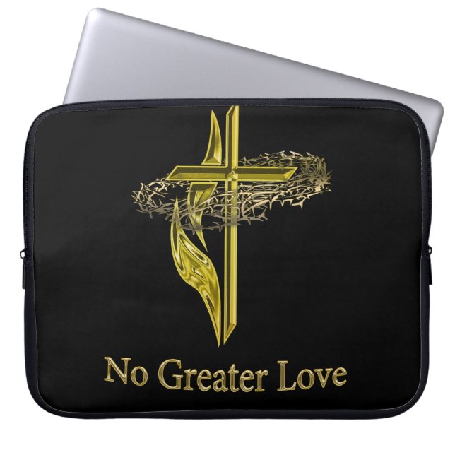 Christelijke kruisingen laptop sleeve (Voorkant)