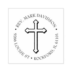 Christelijke kruisjezus Christus Crucifix Religie Rubberstempel