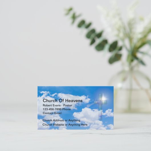 Christelijke Kruiskerk Visitekaartjes (Staand voorkant)