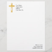 Christelijke kruiskop custom briefhoofd (Voorkant)