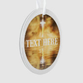 Christelijke kruiskwaliteit ornament (voorkant)