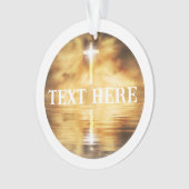 Christelijke kruiskwaliteit ornament (voorkant)