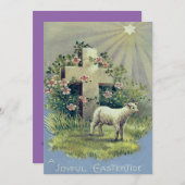 Christelijke kruislamsster kaart (Voorkant / Achterkant)