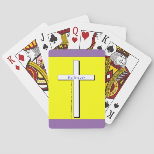Christelijke kruisspeelkaarten pokerkaarten (Achterkant)