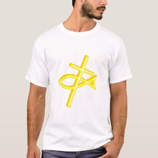 Christelijke kruisvis t-shirt