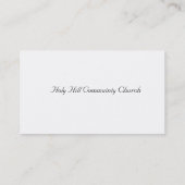 Christelijke kruisVisitekaartjes Visitekaartje (Achterkant)