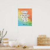 Christelijke kunst, Bijbelversie afdrukken, Hebree Poster (Keuken)