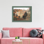 Christelijke Kunst Catechismus Lessen en Kinderen Canvas Afdruk (Insitu (Woonkamer))