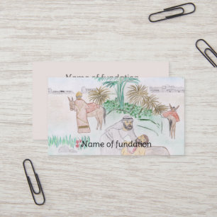 Christelijke Kunst De barmhartige Samaritaan Visitekaartje