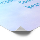 Christelijke kunst in pasteltinten Wonderbaarlijk  Poster (Hoek)