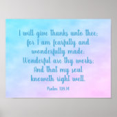 Christelijke kunst in pasteltinten Wonderbaarlijk  Poster (Voorkant)