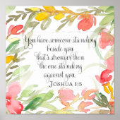 Christelijke kunst | Joshua 1:5 Poster (Voorkant)