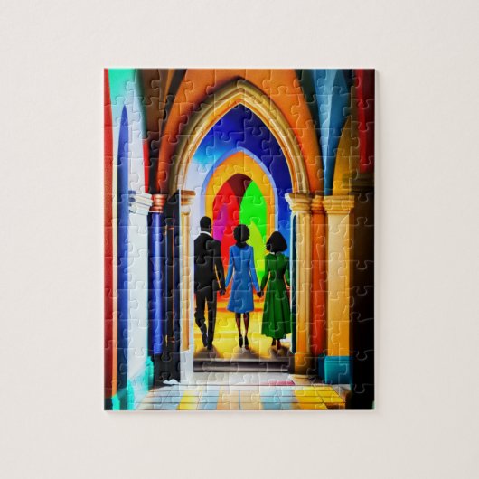 Christelijke kunst van de kerk Puzzle Legpuzzel (Verticaal)