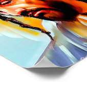 Christelijke kunst van Jezus Christus schilderen Poster (Hoek)