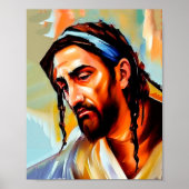 Christelijke kunst van Jezus Christus schilderen Poster (Voorkant)