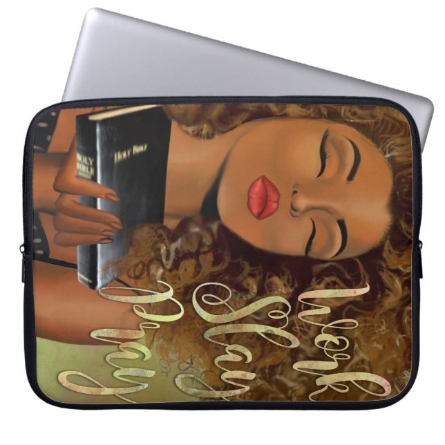 Christelijke kunstklep voor Pray-laptophoes Laptop Sleeve (Voorkant)