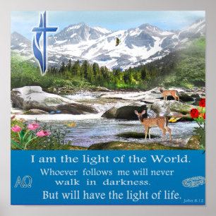 Christelijke kunstposter poster