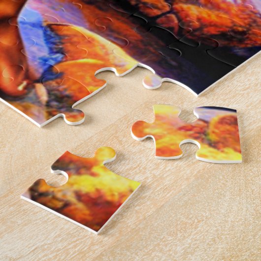 Christelijke kunstpuzzel voor "creatie" legpuzzel (Zijkant)