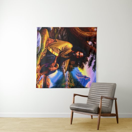 Christelijke kunstschildpad wandkleed (In Situ (horizontaal))