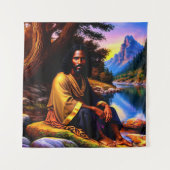 Christelijke kunstschildpad wandkleed (Voorkant)