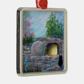 Christelijke kunsttombe voor paaskrab metalen ornament (Rechts)
