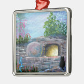 Christelijke kunsttombe voor paaskrab metalen ornament (Links)