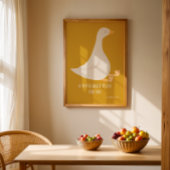 Christelijke kwekerij Decor Gekke Gans Poster