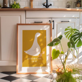 Christelijke kwekerij Decor Gekke Gans Poster