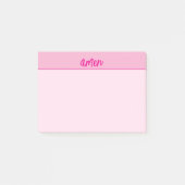 Christelijke Lady's Pink AMEN Minimalist Sticky Post-it® Notes (Voorkant)
