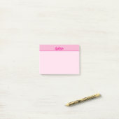 Christelijke Lady's Pink AMEN Minimalist Sticky Post-it® Notes (Op bureau)