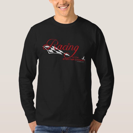 Christelijke lange hoes: Racing T-shirt (Voorkant)