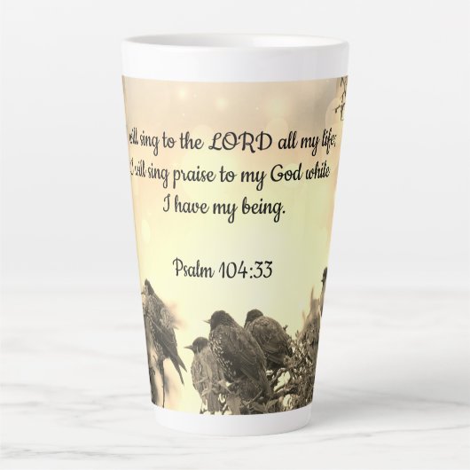 Christelijke late mok met bijbelversen (Voorkant)