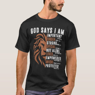 Christelijke Leeuw: Ik ben Man als je van Jezus ho T-shirt
