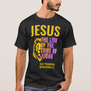 Christelijke Leeuw van de stam Juda T-shirt