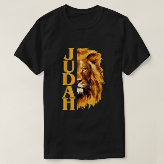 Christelijke leeuw van Judah Messianic Hebrew Isra T-shirt (Design voorkant)