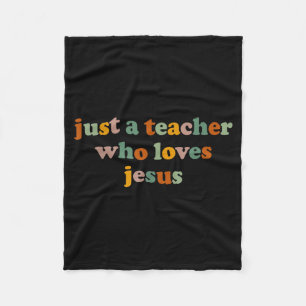 Christelijke leraar die Jezus liefheeft Grappige a Fleece Deken