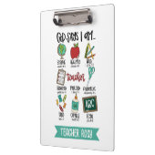 Christelijke leraar klemborden God zegt dat ik ben (Links)