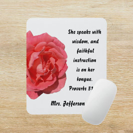 Christelijke Leraar Waardering Aangepaste naam Muismat