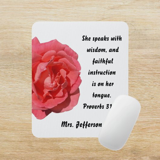 Christelijke Leraar Waardering Aangepaste naam Muismat