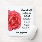 Christelijke Leraar Waardering Aangepaste naam Muismat (Met muis)