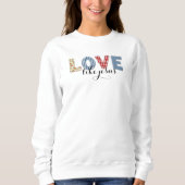 Christelijke liefde als Jezus Sweatshirt (Voorkant)